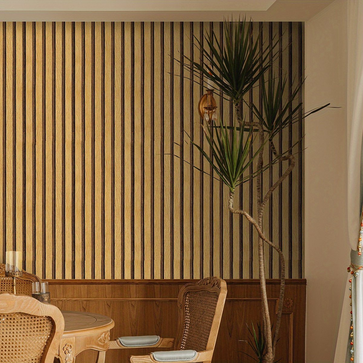 UDK PVC Wall Sticker Wooden Furniture Films Wood Veneer Wood Grain Wallpaper Other Wall Paper Rolls Wallpaper Home Decoration