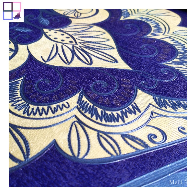 China manufacturer hotsale products Luxury pattern vinyl floral PVC 3d wallpaper for Bar