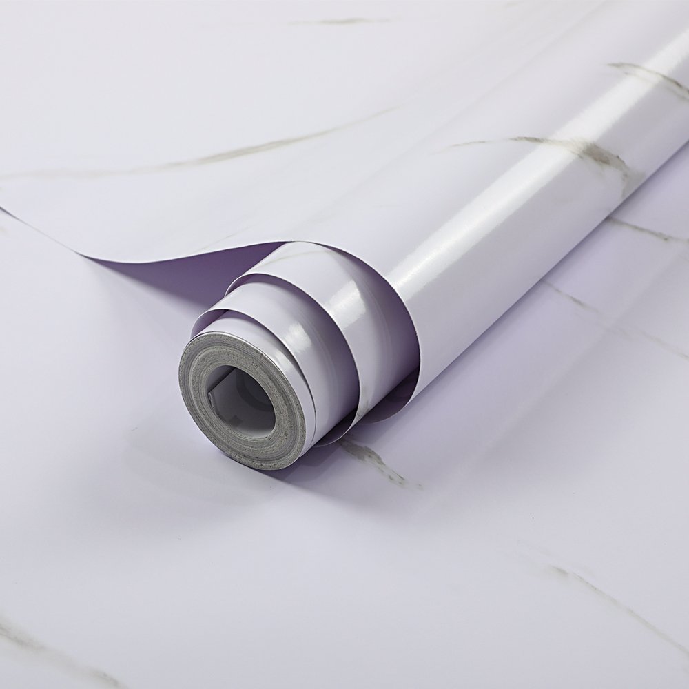 Marble Self Adhesive Wallpaper Peel And Stick Waterproof Bathroom Kitchen Cabinets Desktop Stickers Home Decor Film