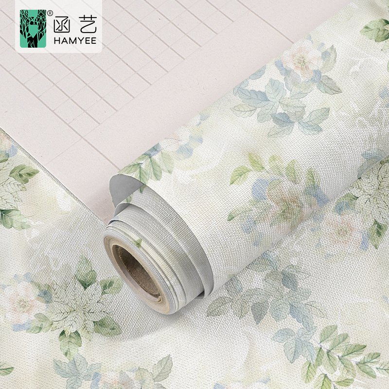 Custom printing floral vinyl waterproof contact paper peel & stick wallpapers