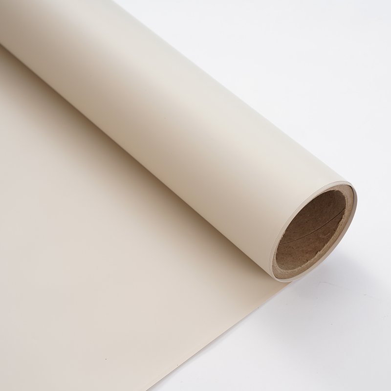 Waterproof Wall Decor Panel Customized pp decorative films rolls solid color textured wallpaper