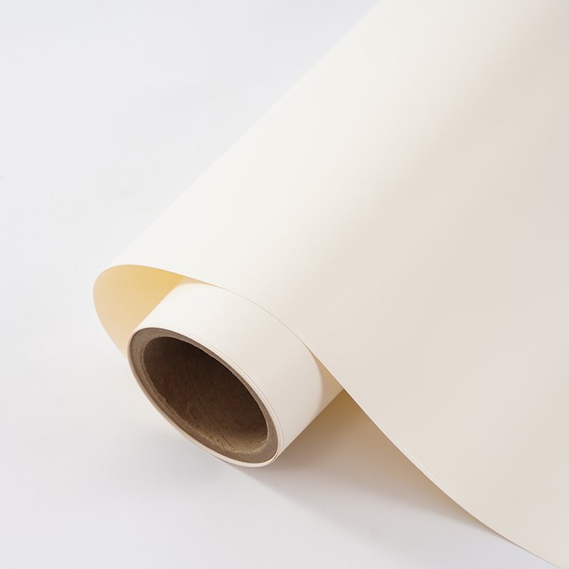 Waterproof Wall Decor Panel Customized pp decorative films rolls solid color textured wallpaper