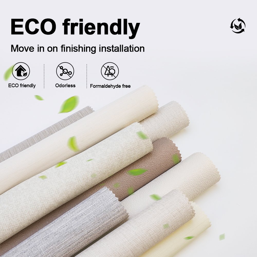 TIANAN PVC Fabric Wallpaper Interior Wallpapers Decorative Wall Paper Wallcovring Wall cloth Rolls DIY