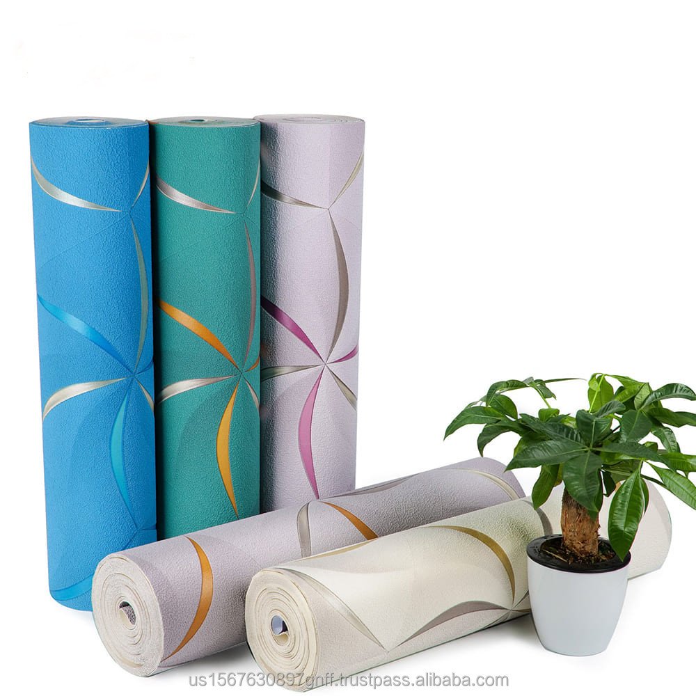 Hot Sale Modern 3D Suede Velvet Wallpaper Custom Wholesale Papier Peint Wallpaper Home Decoration Wallpaper For Wall