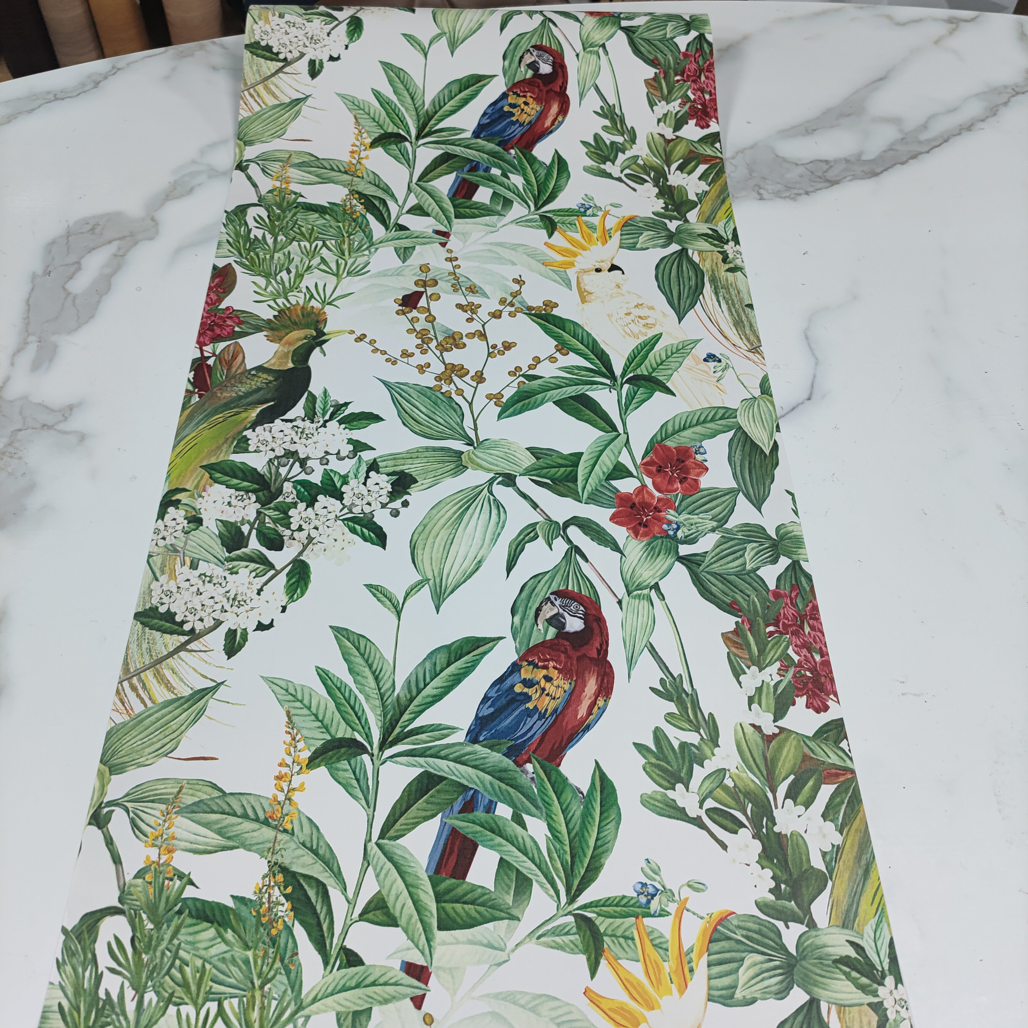 UDK New arrival Floral elegent design adhesive Wallpaper PVC stickers Peel & Stick wallpapers For Wall Furniture Decoration