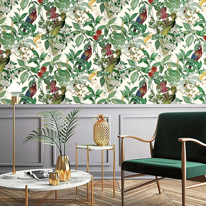 UDK New arrival Floral elegent design adhesive Wallpaper PVC stickers Peel & Stick wallpapers For Wall Furniture Decoration