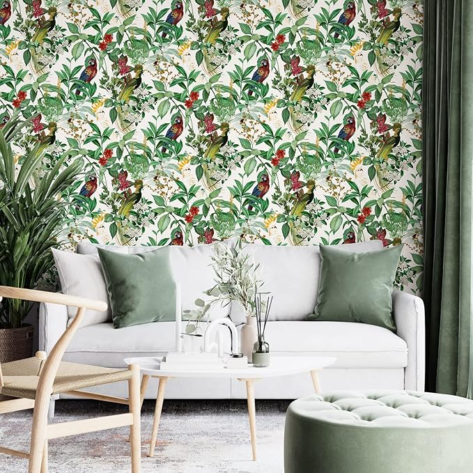 UDK New arrival Floral elegent design adhesive Wallpaper PVC stickers Peel & Stick wallpapers For Wall Furniture Decoration