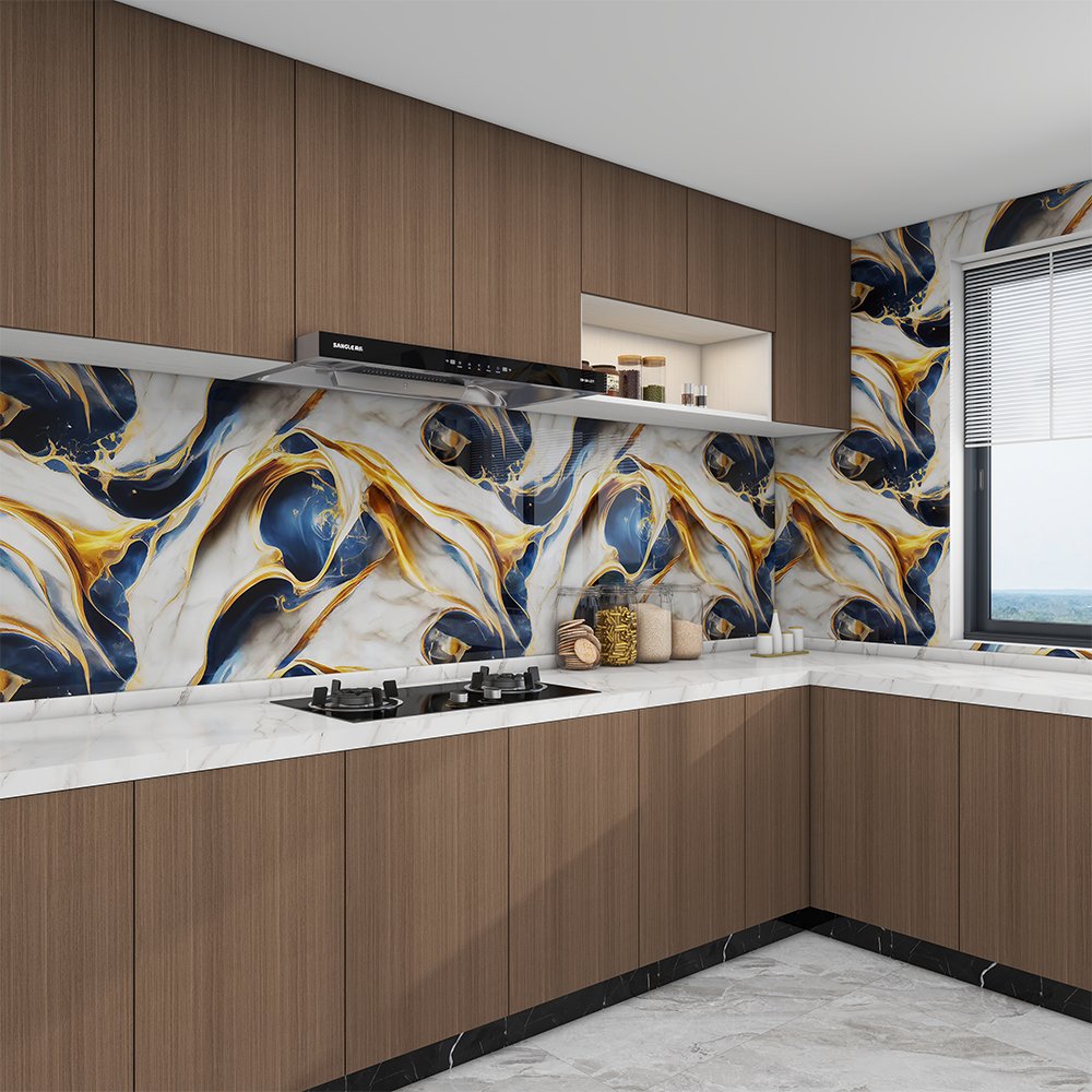 3D Foam Wallpaper Roll Modern Geometric 3D Wall Paper PVC Material Home Decoration for Bathroom Waterproof for Apartment