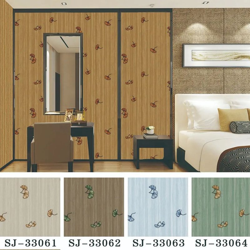Luxury European Damascus PVC TV Background Bedroom Wallpaper