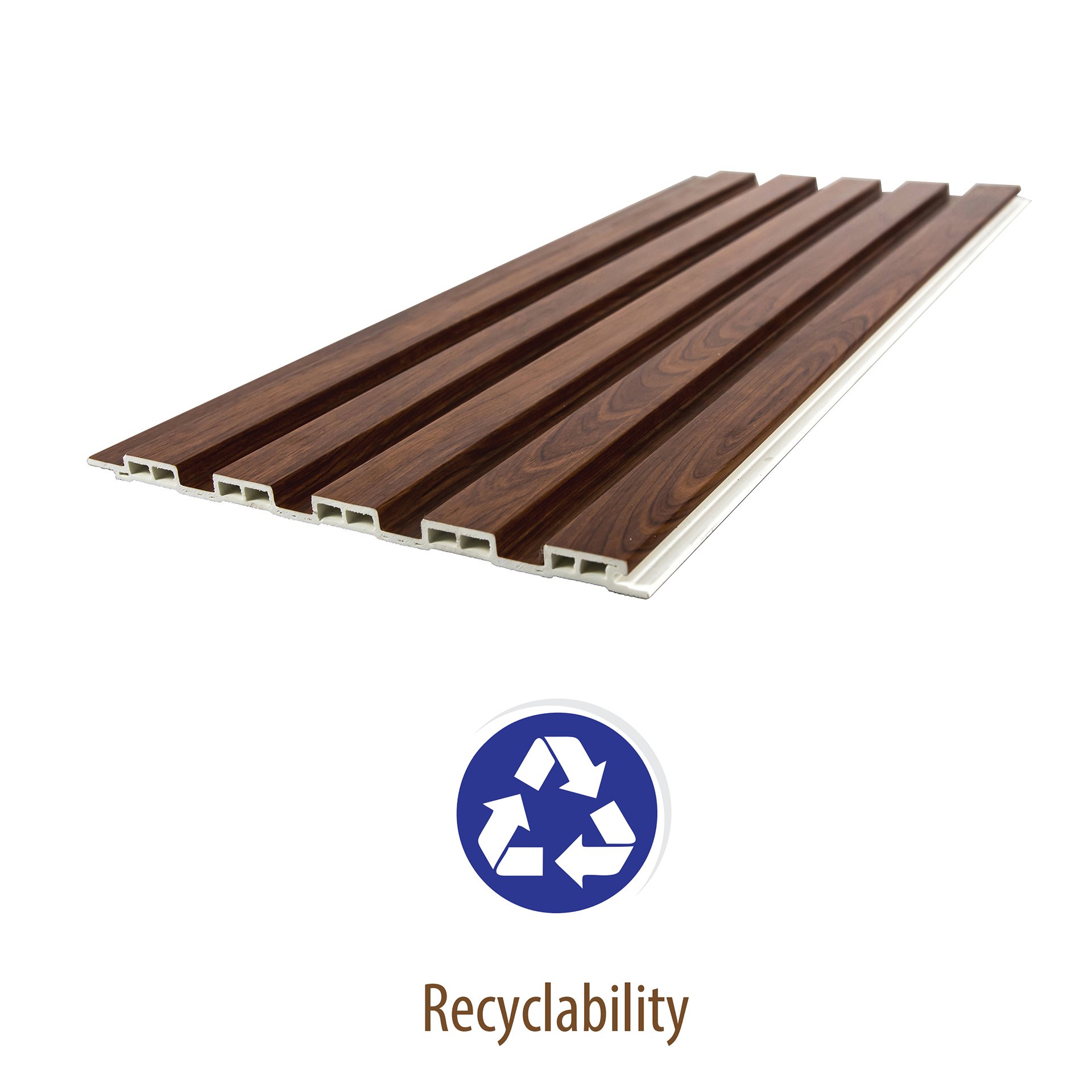 Premium Wood Stone grain Waterproof Fire Resistant WPC slat Wall Panel for Apartment Decoration (Pima)