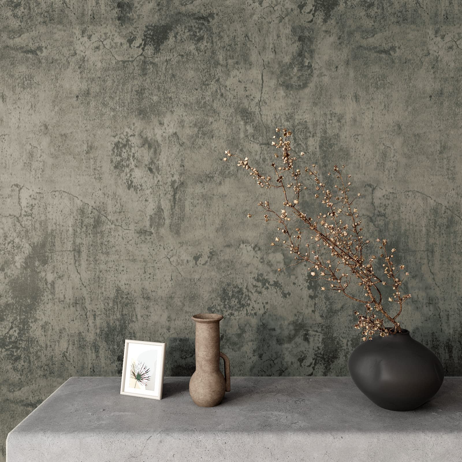 Wholesale Thick Concrete Wallpaper Roll Peel and Stick 3D Vinyl Waterproof PVC Self Adhesive Cement Sticker for Wall