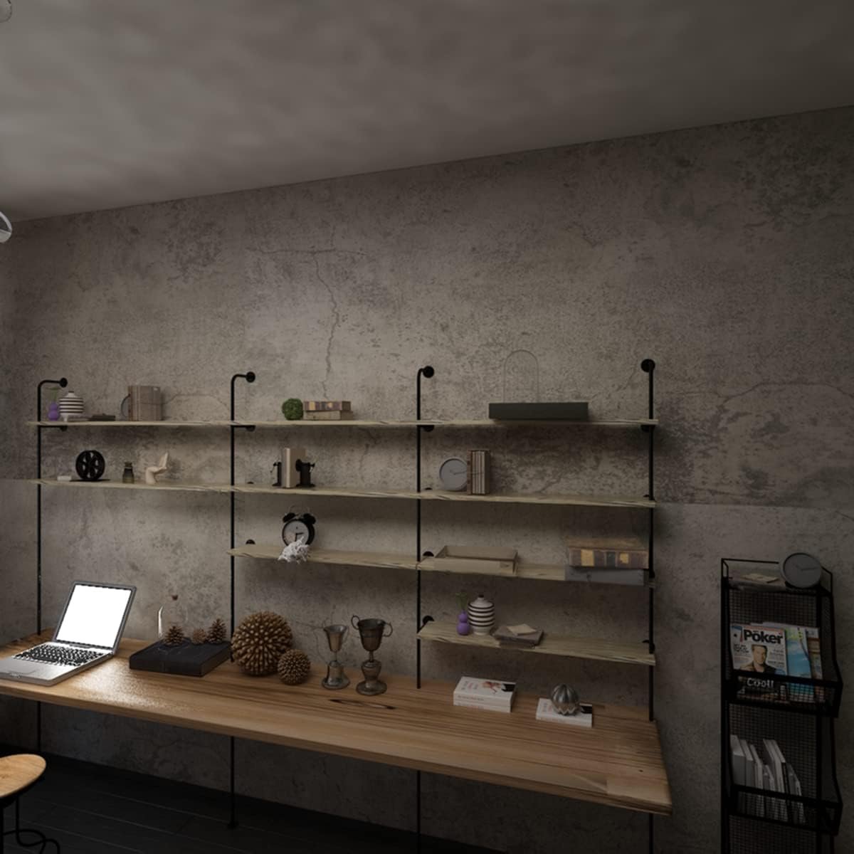 Wholesale Thick Concrete Wallpaper Roll Peel and Stick 3D Vinyl Waterproof PVC Self Adhesive Cement Sticker for Wall