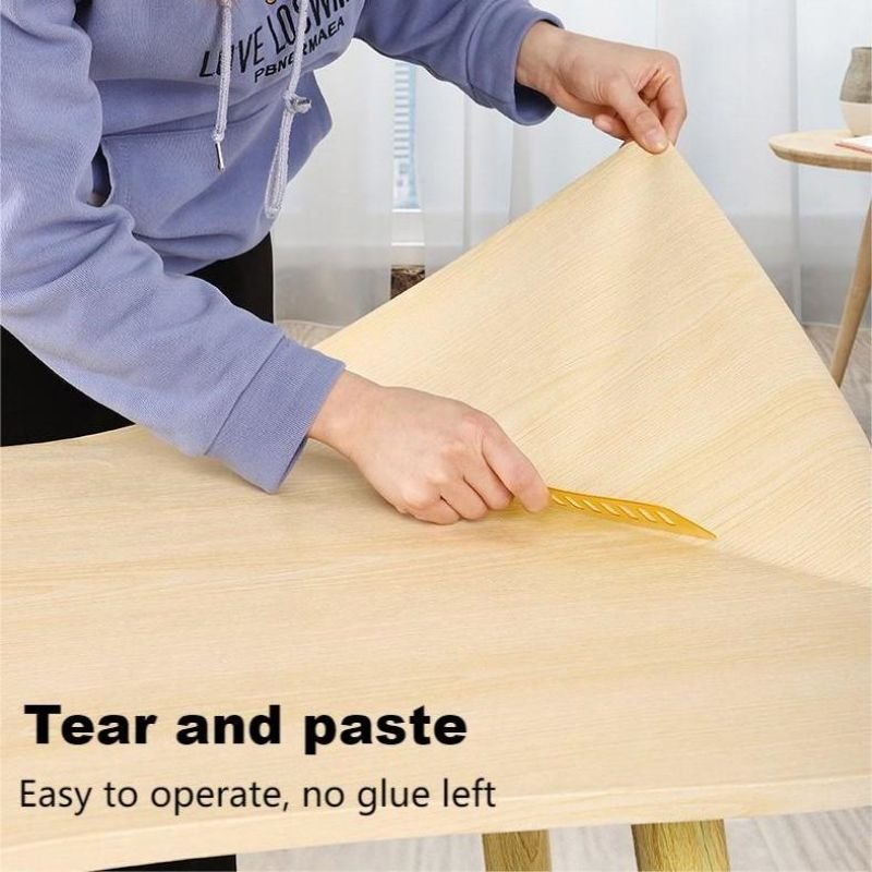 Wholesale Luxury Aluminum Foil Wallpaper Sticker Modern 6 Silk Wood Grain Design Home Wall Decoration Waterproof Household Usage