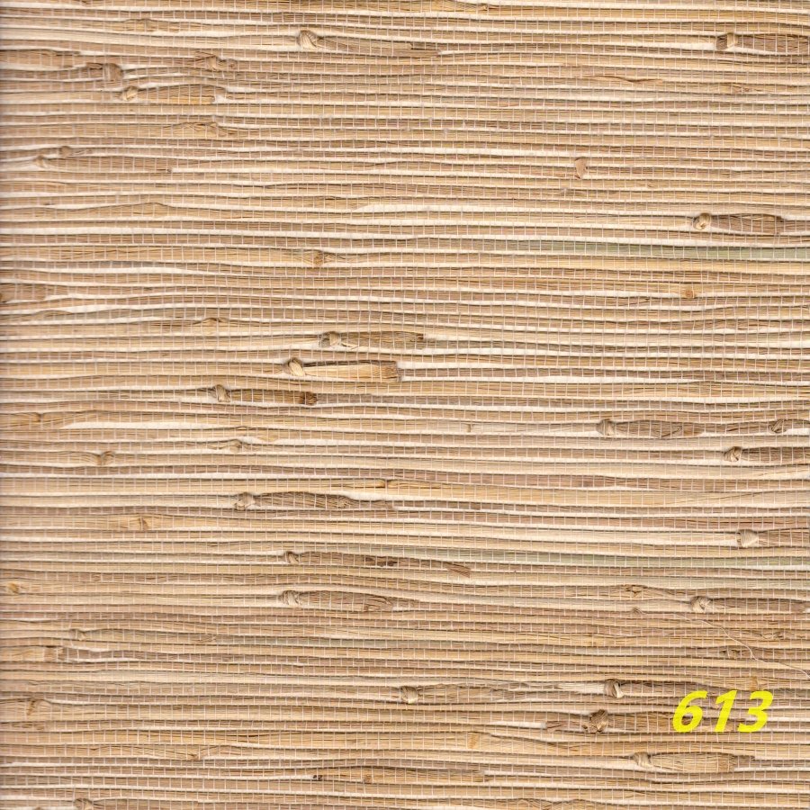 Sparse texture of natural jute woven straw wallpaper with orange background