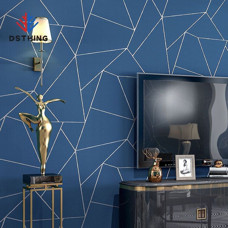 AISEN DSTHING Luxury Red Color Hot Selling Design 3d Non-woven Wallpaper Deluxe Damascus
