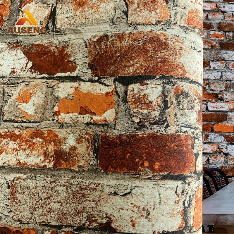 High Quality Diy Home Decorative Film Wallpaper White Brick Wallpaper Hd Pvc Roll