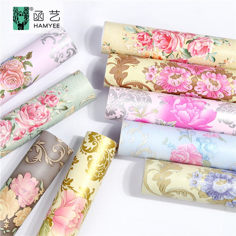 2023 Wallpaper 3d home decoration modern flower wall paper for living room