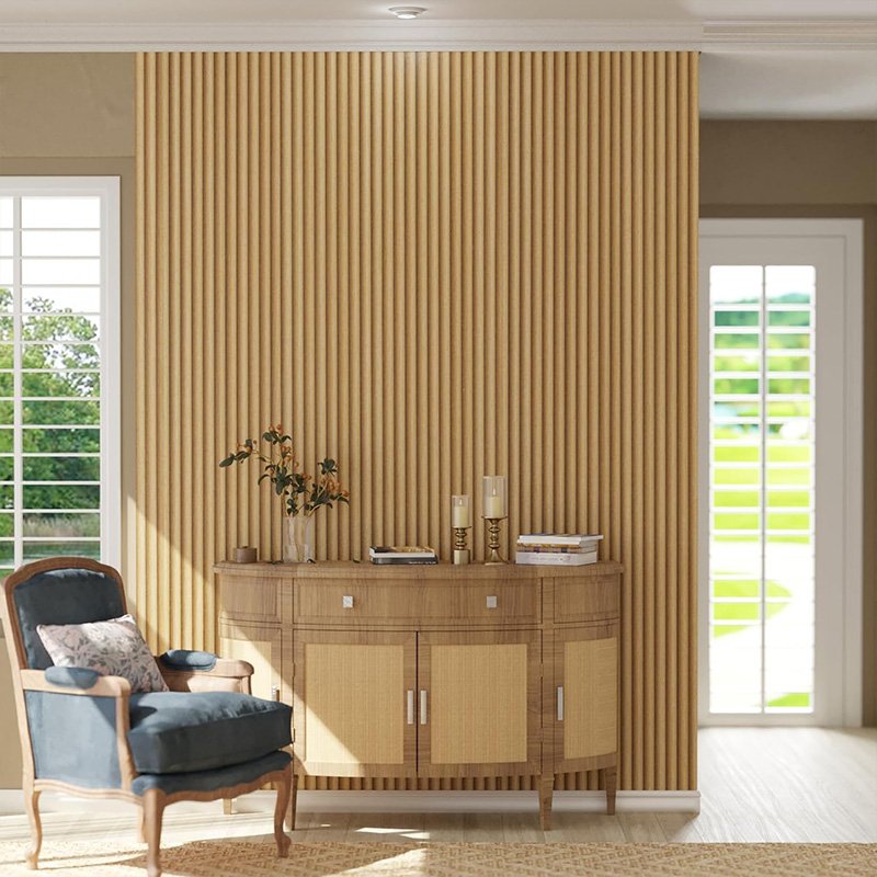 waterproof 3d wooden slat peel and stick wallpaper removable self adhesive PVC contact paper for Wall decor bedroom