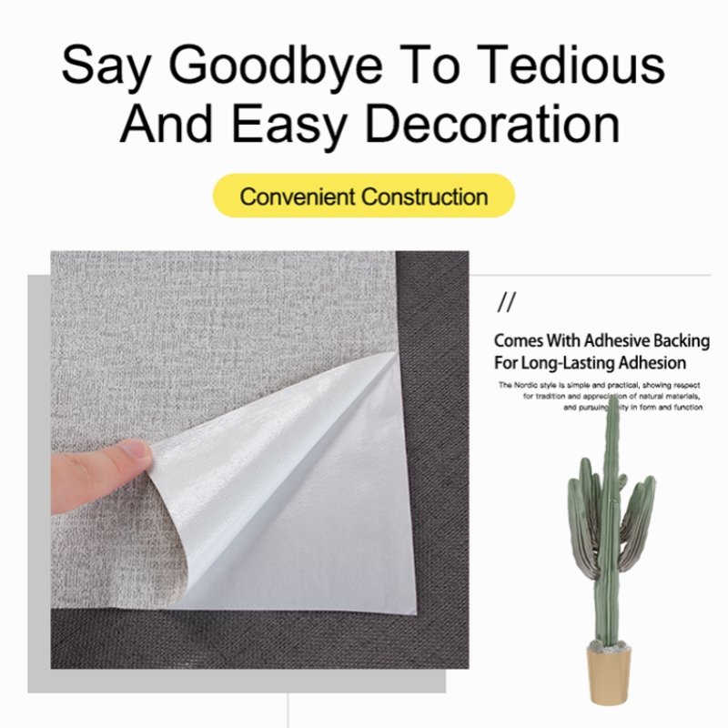 Self Adhesive 3D Wallpaper For Bedroom Backdrop Home Decoration Wallpaper Rolls 60cm