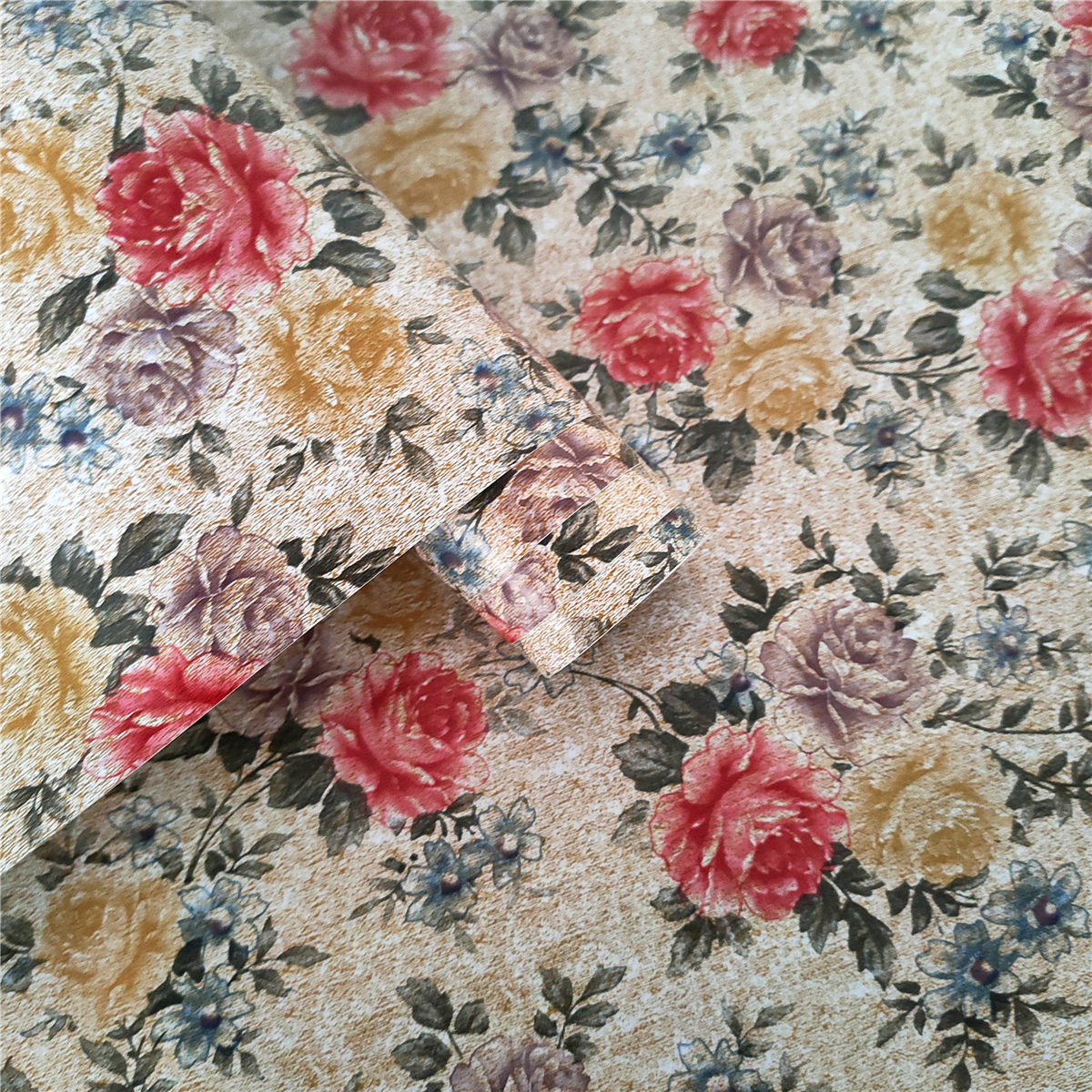 pvc self adhesive vinyl wallpaper roll for home living room decorative wall film