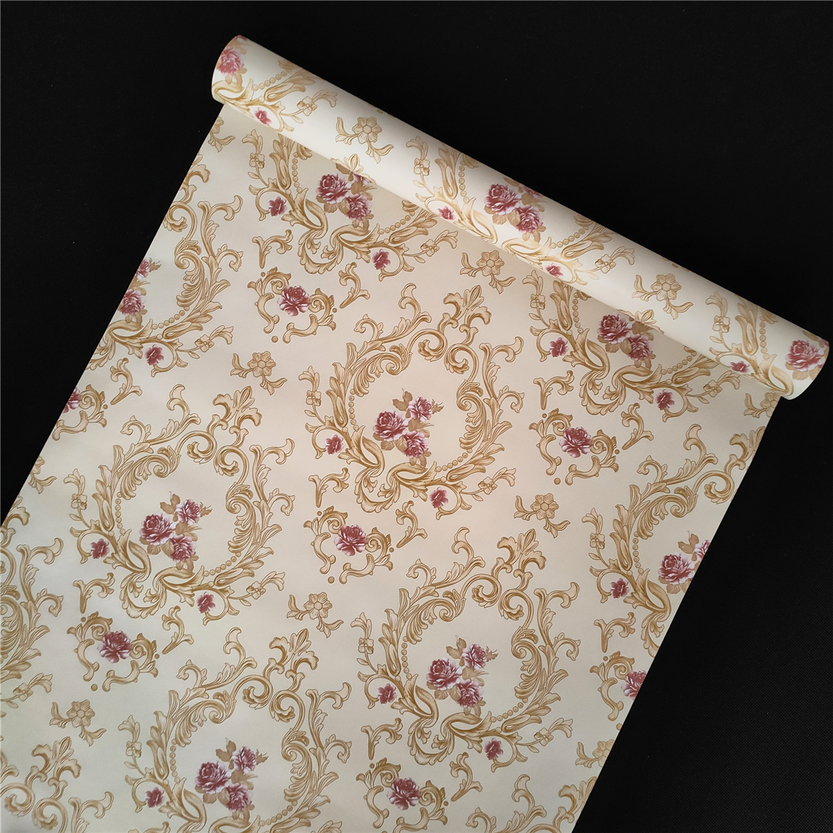 pvc self adhesive vinyl wallpaper roll for home living room decorative wall film