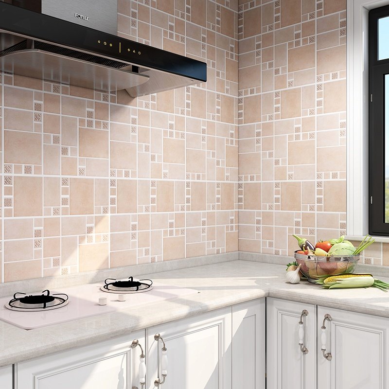 Self-adhesive 3d Kitchen Bathroom Mosaic Pvc Vinyl Wallpapers Graphic Design Waterproof Household