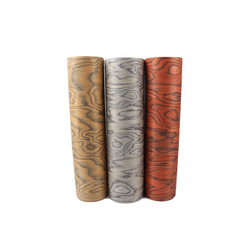 Competitive Price Exotic Recon Engineered Burl Wood Veneer Sheet Wallpaper Wall Panels Decor