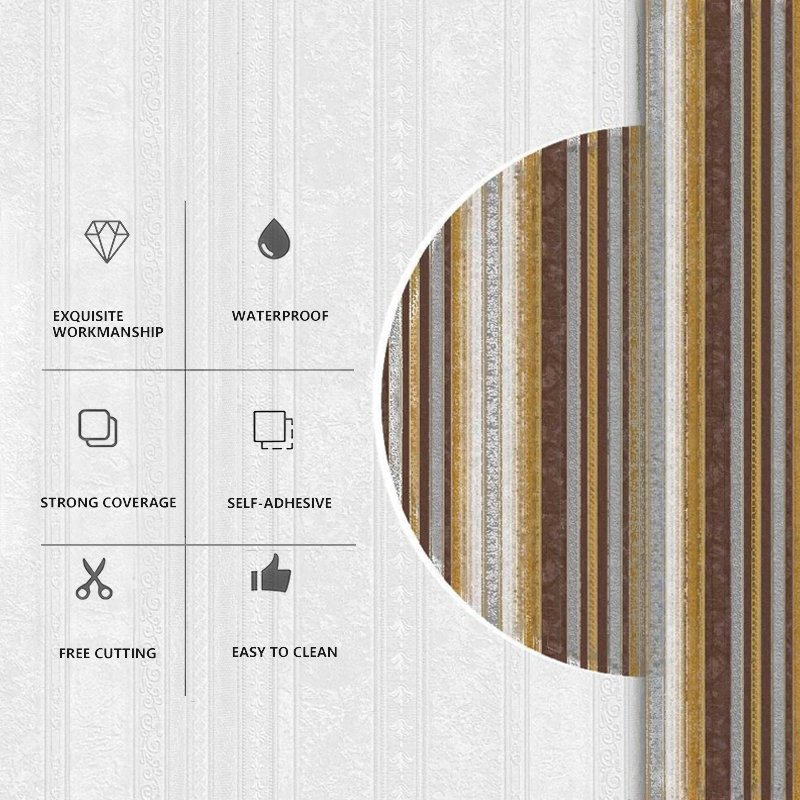 3D foam wallpaper roll panels interior papel tapiz para pared 3d wall panel