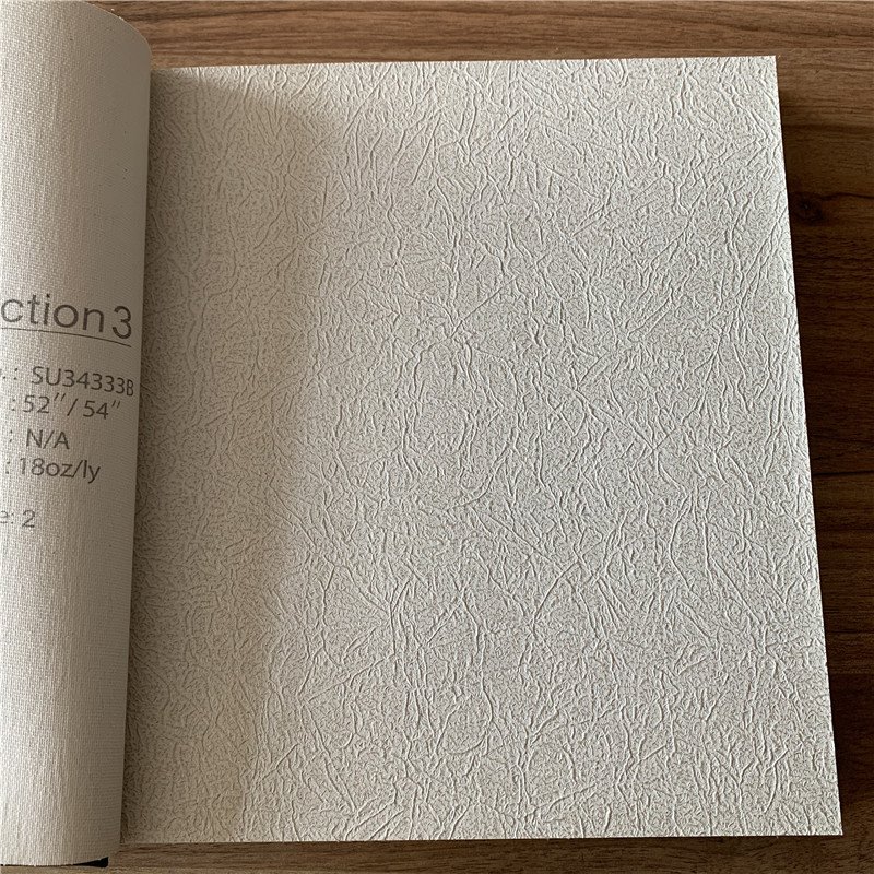 Eco Friendly PVC Wall Paper Cloth Fabric woven Backed Vinyl Wallpaper Rolls For Hotel Wall Decoration Waterproof and fireproof