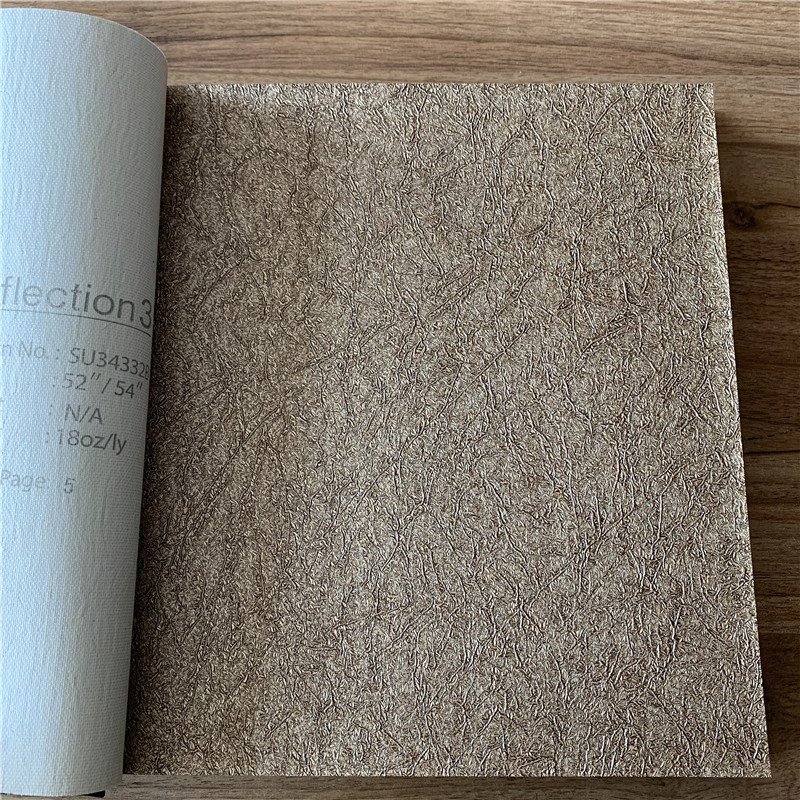 Eco Friendly PVC Wall Paper Cloth Fabric woven Backed Vinyl Wallpaper Rolls For Hotel Wall Decoration Waterproof and fireproof