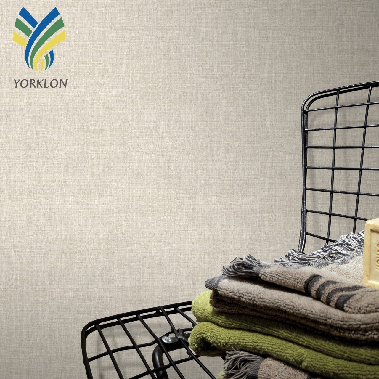 Modern Waterproof PVC Vinyl Wallpaper Fire-Proof Fabric Backed Wall Covering for Hotel and Household Decoration