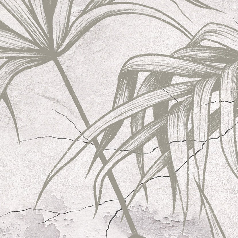 High Popularity Luxury Wall Paper Rolls custom tropical trees grey wall paper 3d home decoration mural wallpaper free sample
