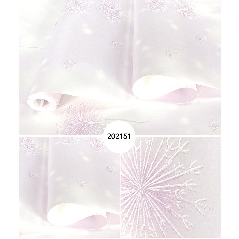 Dandelion plant wallpaper decoration non woven flower wallpaper