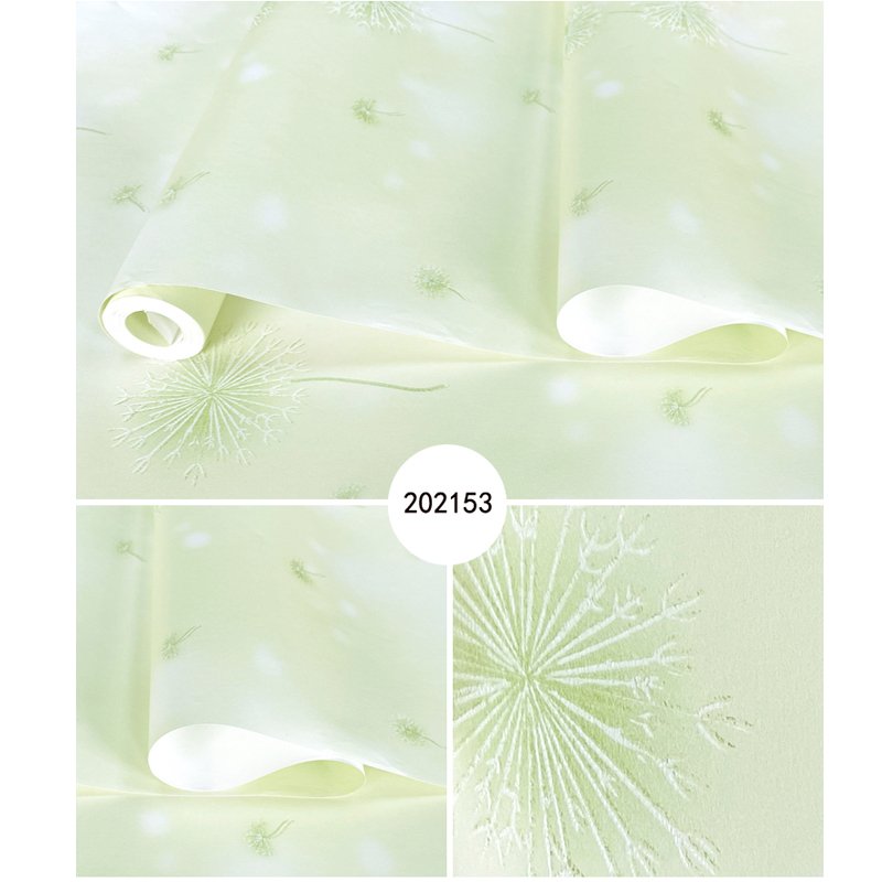 Dandelion plant wallpaper decoration non woven flower wallpaper