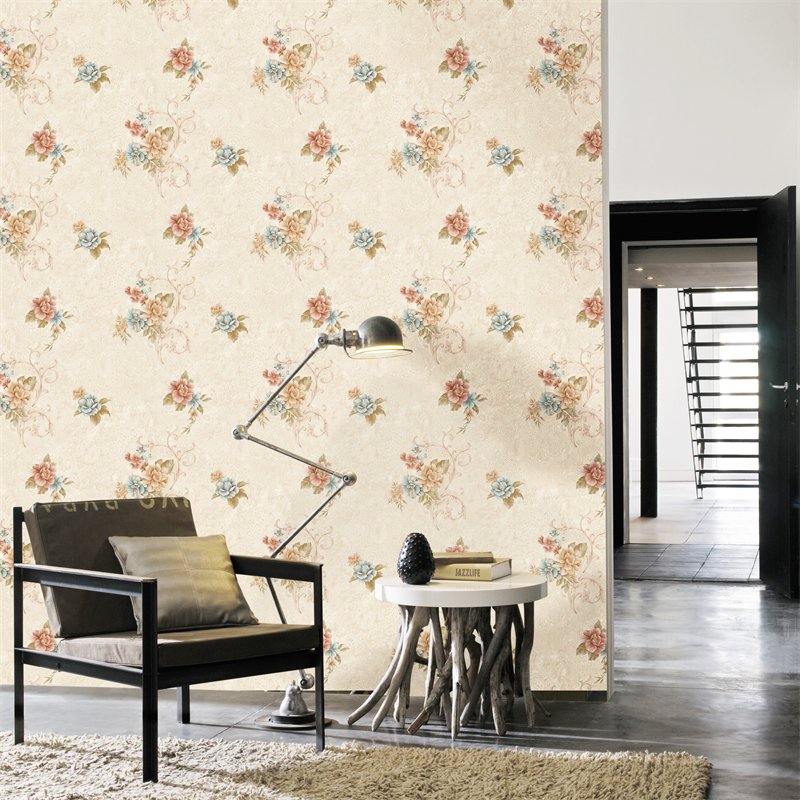 Home Decoration Waterproof Damask Luxury Wallpaper