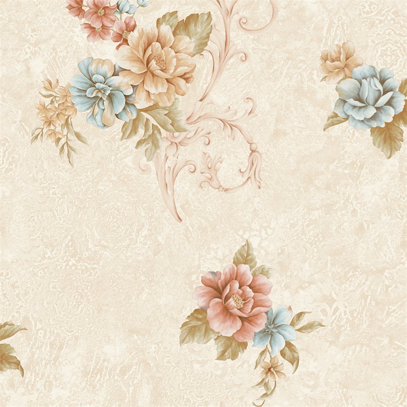 Home Decoration Waterproof Damask Luxury Wallpaper