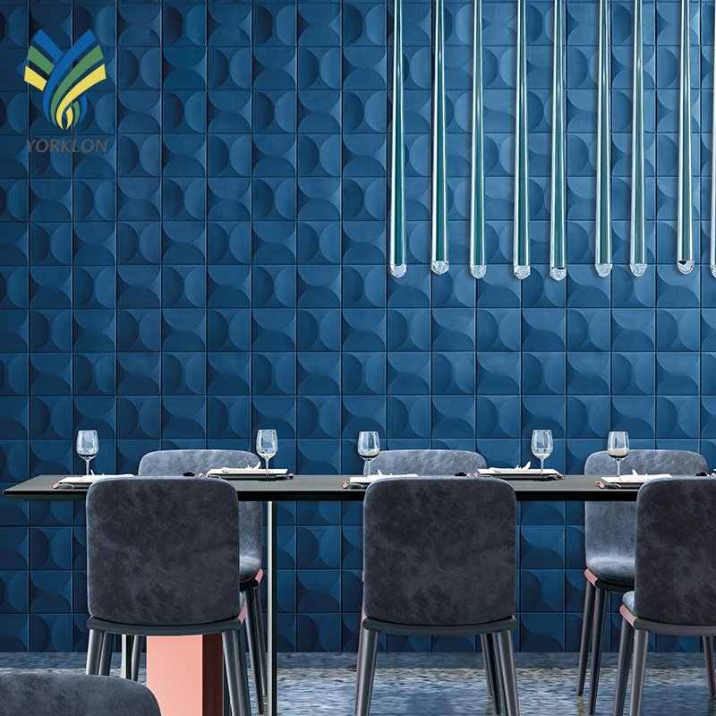 Luxury Grey Waterproof Sound Proof Foam 3D Suede Wallpaper For Corridor Staircase Office Cartoon Room Home Wall Decoration