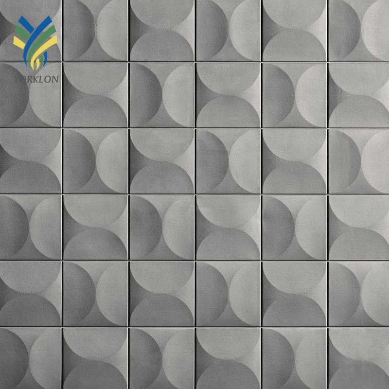 Luxury Grey Waterproof Sound Proof Foam 3D Suede Wallpaper For Corridor Staircase Office Cartoon Room Home Wall Decoration