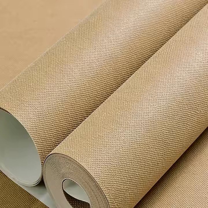 High quality design home decoration wallpaper bedroom living room hotel linen plain background wallpaper