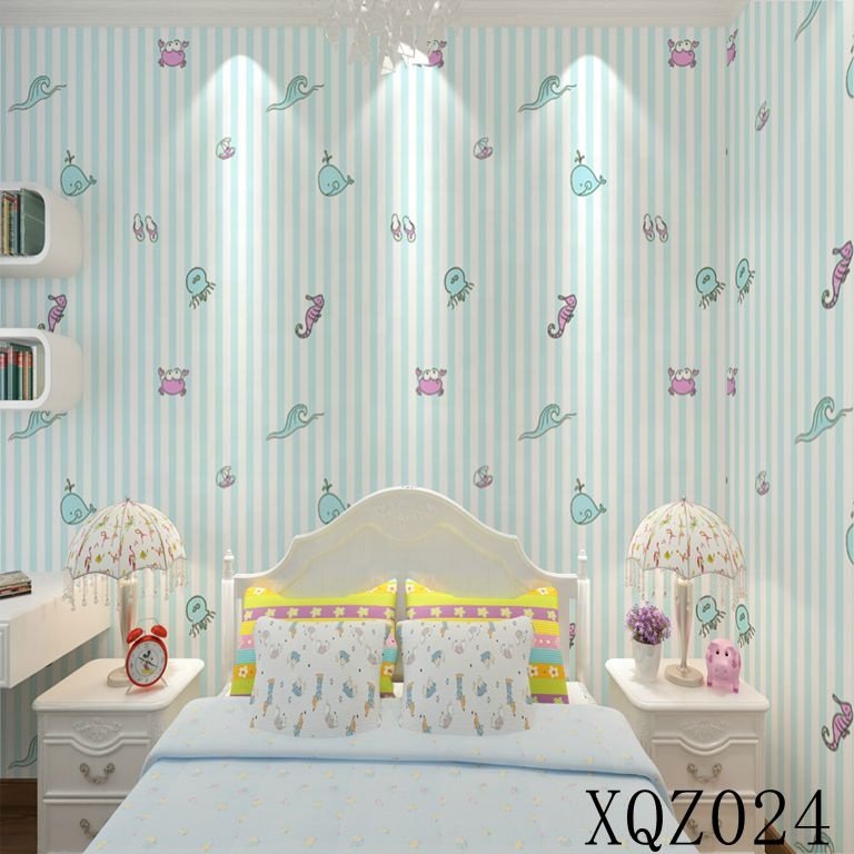Lovely DIY self adhesive bedroom living room wallpaper kids room cartoon wallpaper home decor wall paper