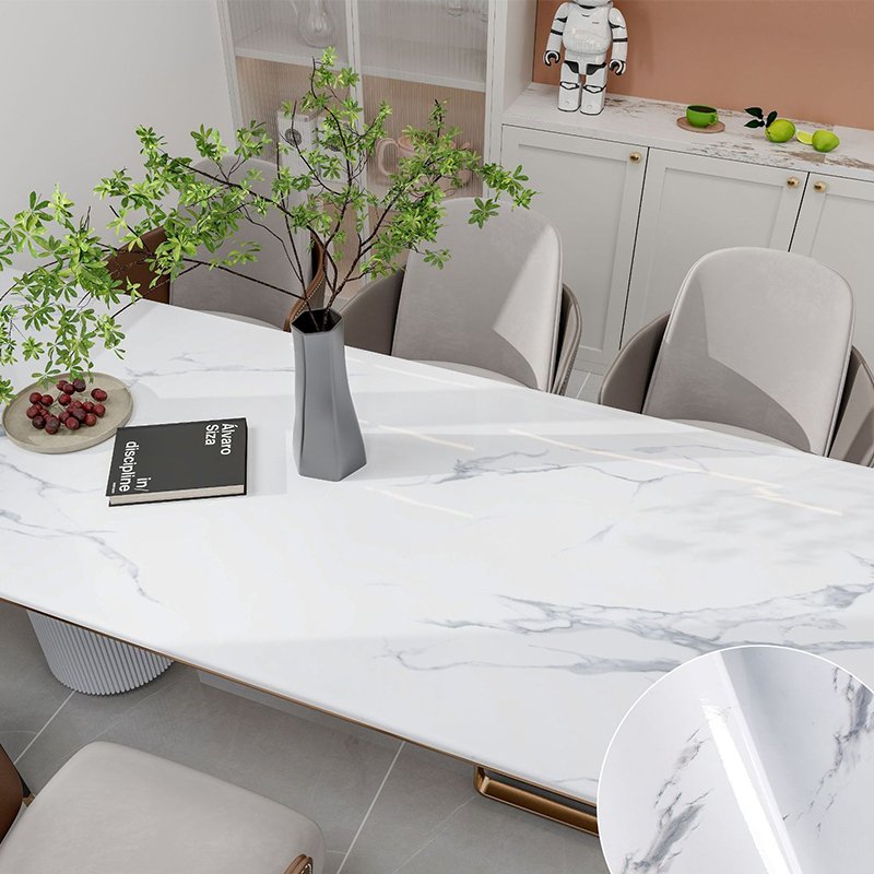 marble stickers wallpaper peel and stick self-adhesive pvc waterproof oil-resistant bathroom, kitchen, living room renovation