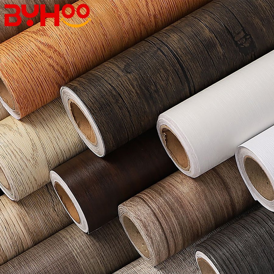 2024 Hot Selling High Quality PVC Decorative Film For Furniture Cover Self-adhesive Wood Grain Film for Wall Panel