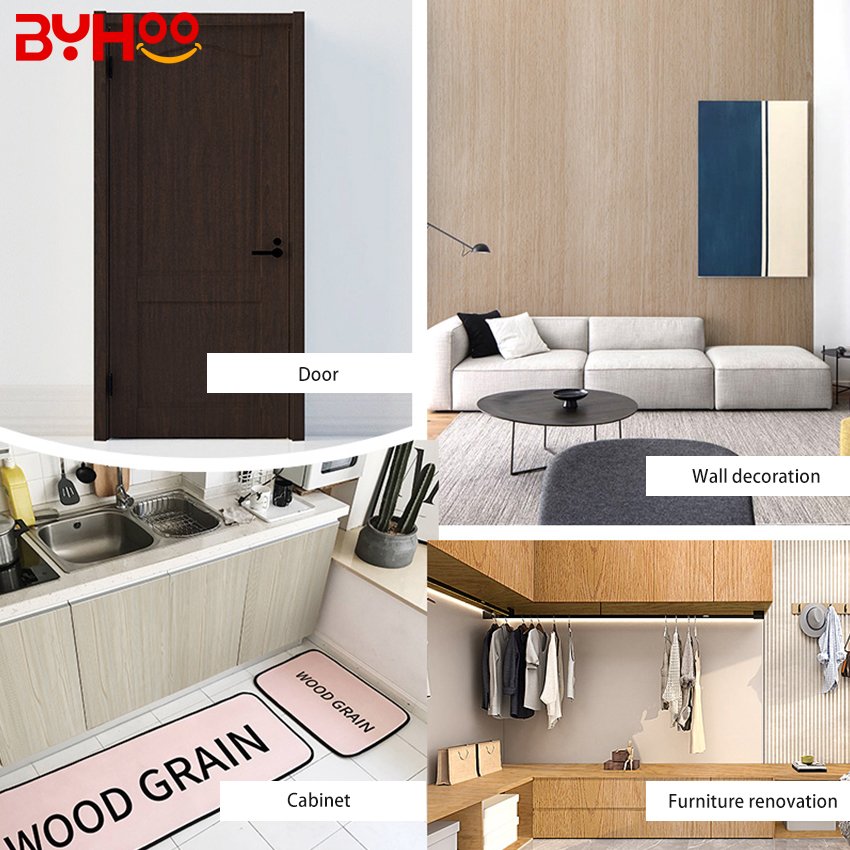 2024 Hot Selling High Quality PVC Decorative Film For Furniture Cover Self-adhesive Wood Grain Film for Wall Panel