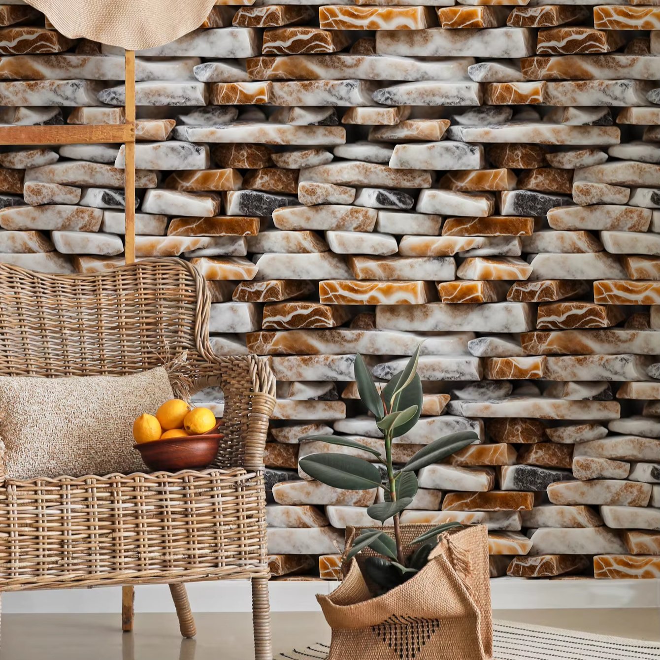 Self adhesive waterproof retro coffee matte film 3D marble granite pattern background decorative wallpaper, home wallpaper