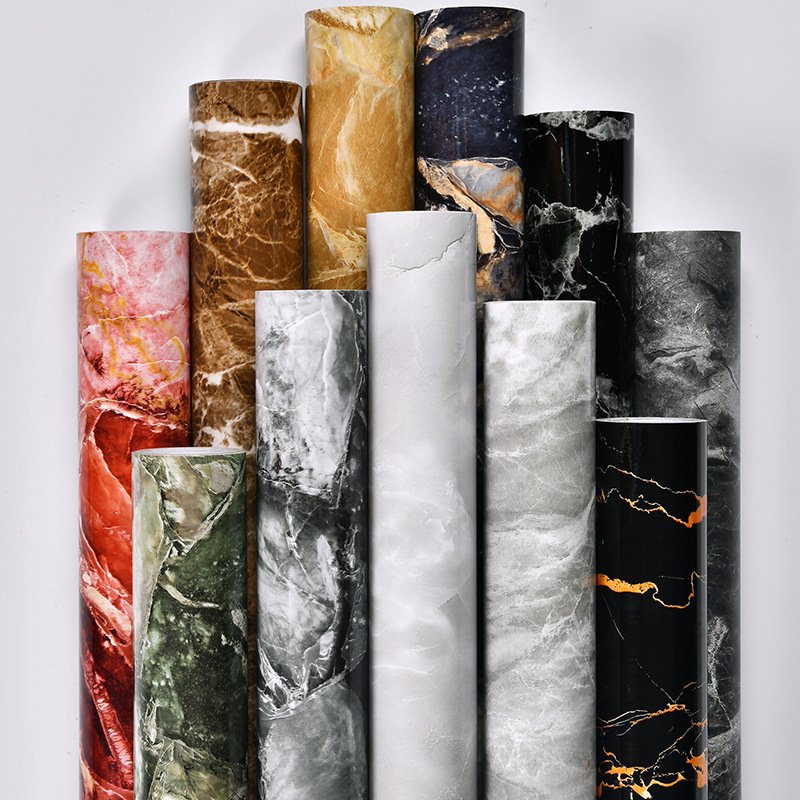 Vinyl Marble Wallpaper Self Adhesive Marble Sticker Pvc Wall Paper Rolls Wall Coating For Home Decor