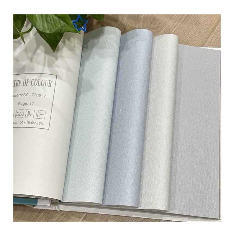 Modern Solid Color 106cm PVC Wallpaper Interior Decor 3D Wall Panel with Plain Textured Design Waterproof 3D Wallpaper
