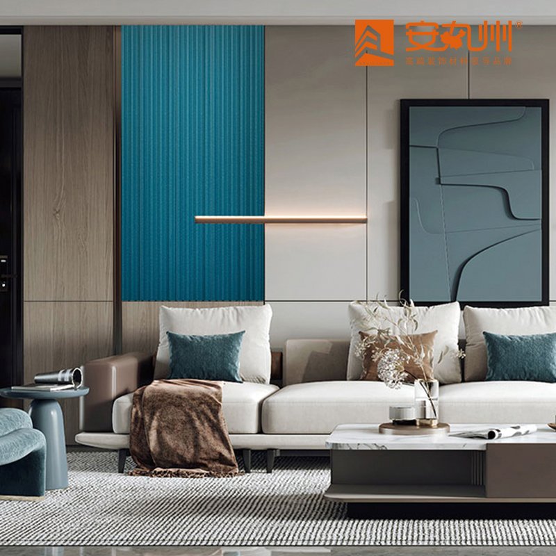 Wave and arc shaped environmentally friendly grille wall panels full of American style