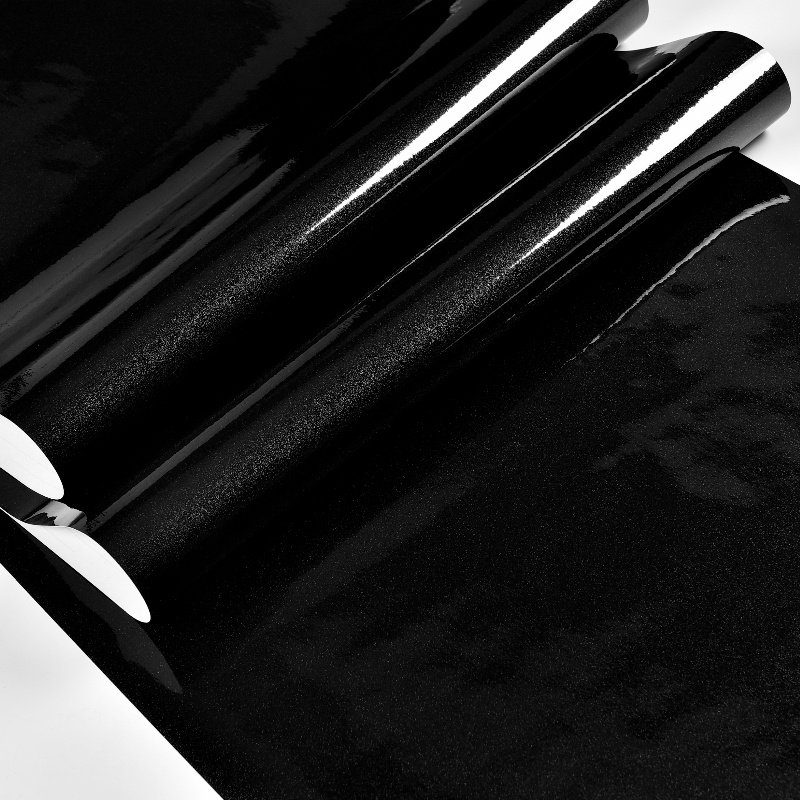 Home Interior Wallpaper Rolls Black Wall Sticker PVC Home Decor Peel and Stick Pearl Self Adhesive Waterproof Modern Removable