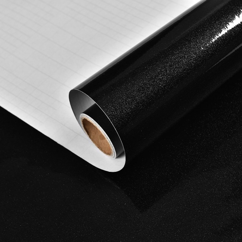 Home Interior Wallpaper Rolls Black Wall Sticker PVC Home Decor Peel and Stick Pearl Self Adhesive Waterproof Modern Removable