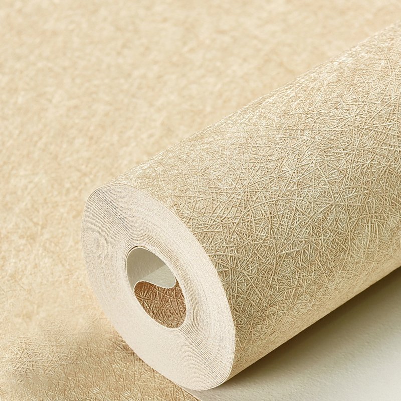 Minimally colored silk home wallpaper self-adhesive bedroom living room background wall decoration wallpaper